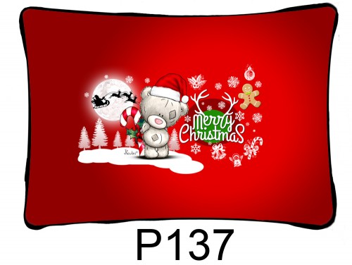 (P137) Párna 37 cm x 27 cm - Macis karácsony – Karácsonyi ajándékok